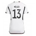 Tyskland Thomas Muller #13 Replika Hemma matchkläder Dam VM 2022 Korta ärmar